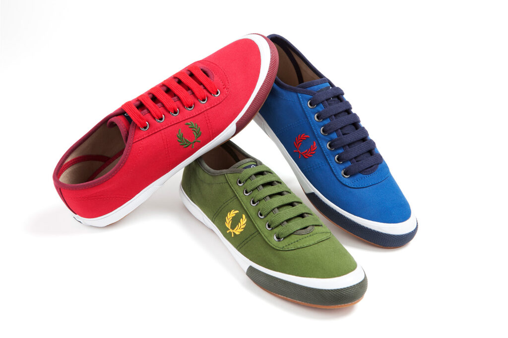 Fotografía de zapatillas Fred Perry en tres colores
