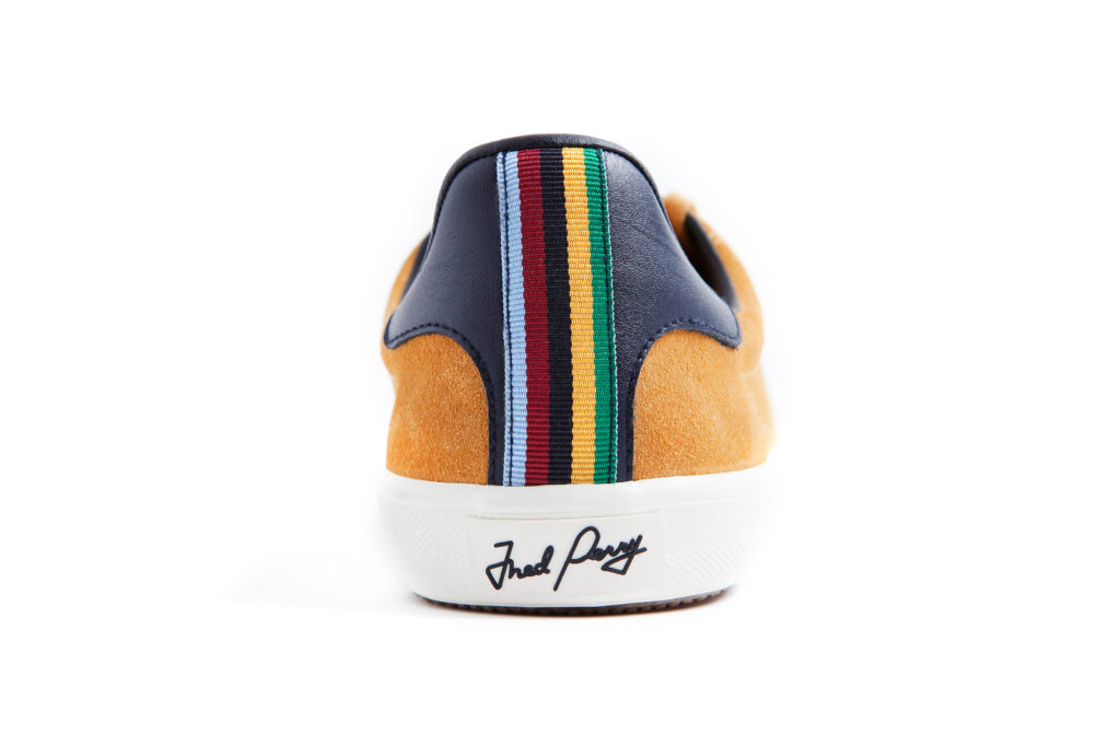 Fotografía de producto del talón de zapatilla Fred Perry